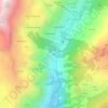 Topografisk kort Ussin, højde, terræn