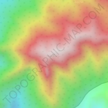 Topografisk kort Buttu Burambu, højde, terræn