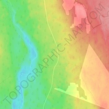 Topografisk kort Storbäcksvallen, højde, terræn