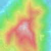 Topografisk kort Monte San Giorgio, højde, terræn