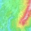 Topografisk kort Faida, højde, terræn