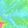 Topografisk kort Pallerone, højde, terræn