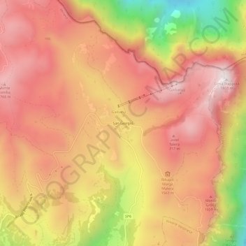 Topografisk kort San Giorgio, højde, terræn