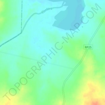 Topografisk kort San Felipe, højde, terræn