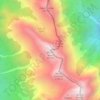 Topografisk kort Monte Venal, højde, terræn