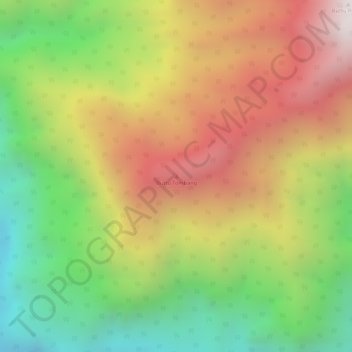 Topografisk kort Buttu Tombang, højde, terræn