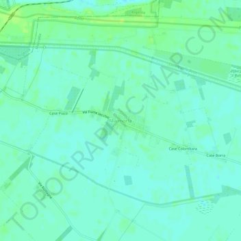Topografisk kort Marmorta, højde, terræn