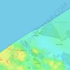 Topografisk kort Liseleje, højde, terræn