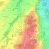 Topografisk kort Brandstätt, højde, terræn