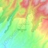 Topografisk kort Gede Pangrango, højde, terræn