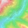 Topografisk kort Menzonio, højde, terræn