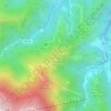Topografisk kort Monte Schioppettino, højde, terræn