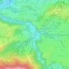 Topografisk kort Wörnsmühl, højde, terræn