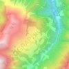 Topografisk kort Usserbärg, højde, terræn