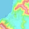 Topografisk kort Località Caprarizzo, højde, terræn