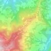 Topografisk kort La Verna, højde, terræn