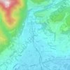 Topografisk kort Carpesino, højde, terræn