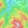 Topografisk kort Prato Novello, højde, terræn