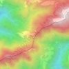 Topografisk kort Bocca di Valle, højde, terræn