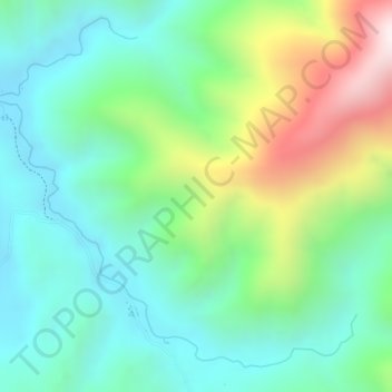 Topografisk kort Banggaiba, højde, terræn
