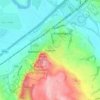 Topografisk kort Overton, højde, terræn