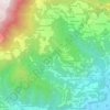 Topografisk kort Contrà Laita, højde, terræn