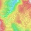 Topografisk kort Virti, højde, terræn