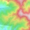 Topografisk kort Fonte Monti Nieddu, højde, terræn