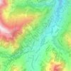Topografisk kort Schlegeli, højde, terræn