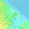 Topografisk kort Ponte Metauro, højde, terræn