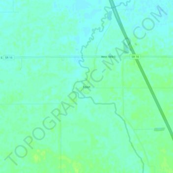 Topografisk kort Egypt, højde, terræn