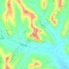 Topografisk kort Rinco, højde, terræn