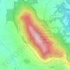 Topografisk kort Monte Soratte, højde, terræn