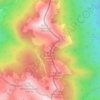 Topografisk kort Monte Crepacuore, Anticima Sud, højde, terræn
