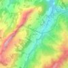 Topografisk kort Abländschen, højde, terræn