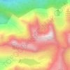 Topografisk kort Corni di Sardegnana, højde, terræn