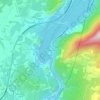 Topografisk kort Ceraino, højde, terræn