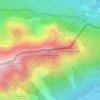 Topografisk kort Obere Wettersteinspitze, højde, terræn