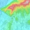Topografisk kort Sergnana, højde, terræn