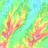Topografisk kort Badagnano, højde, terræn