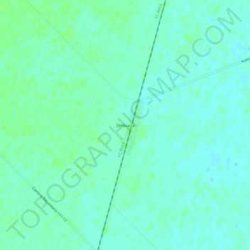 Topografisk kort Ombucta, højde, terræn