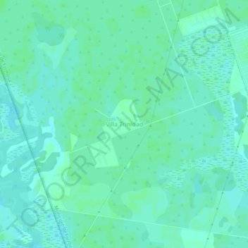 Topografisk kort Villa Trinidad, højde, terræn