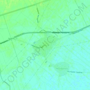 Topografisk kort Provatas, højde, terræn