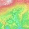 Topografisk kort Contrà Pozza, højde, terræn