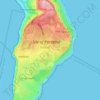 Topografisk kort Wakeham, højde, terræn