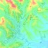 Topografisk kort Stevani, højde, terræn