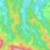 Topografisk kort Poggiolo-Salaiole, højde, terræn