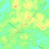 Topografisk kort Giri Mulyo, højde, terræn