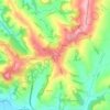 Topografisk kort Colvalenza, højde, terræn