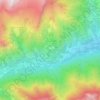 Topografisk kort Ussolo, højde, terræn